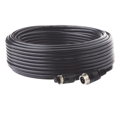 Cable de Extensión para Cámara de Vehículo Industrial / 20 m (65 ft) / 4 Pines / Conexión Roscada / HD en Baja Luz