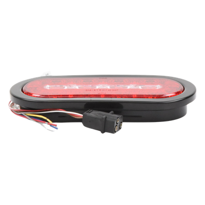 Luz Multifuncional Trasera para Camiones / 69 Patrones de Destello / 12-24 V / IP67 / SAE Class I / 5.4″ x 5.4″