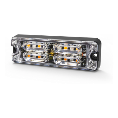 Luz auxiliar LED / 16 LEDs azul/blanco / Montaje superficie / IP67 / 12-24V / 0.5 pulg / 36 patrones