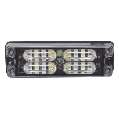 Luz de Advertencia LED de Montaje en Superficie / 12 LEDs de 1 W / 36 Patrones de Destello / IP67 / SAE Clase I / 0.5 Pulgadas de Profundidad