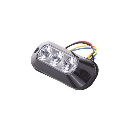 Luz Auxiliar LED / 3 LEDs Alta Intensidad / 21 Patrones Programables / IP67 / 12-24 VCC / Azul