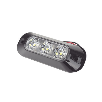Luz Auxiliar LED / 3 LEDs / 21 Patrones de Destello / 12-24 VCC / IP67 / SAE J595 Clase I