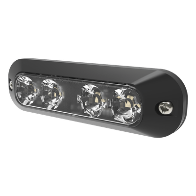 Luz Auxiliar LED / 4 LEDs Ultra Brillantes / 30 Patrones de Destello / 12-24 VCC / IP Exterior e Interior / SAE J595 Clase I