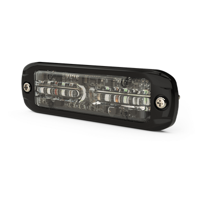 Luz LED Direccional de Advertencia / 12 LED / Ámbar/Violeta / 12-24 VDC / Perfil Ultrabajo / -40°C a +65°C (-40°F a +149°F)