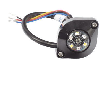 Luz de Advertencia Direccional / 6 LED Ámbar / 16 Patrones Programables / IP67 / 12-24 VCC / 0.67 A