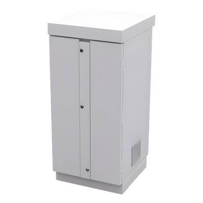 Gabinete de Seguridad / Capacidad 6 Baterías PL110D12 / Acero Galvanizado / Cierre con 2 Candados / Mesa Interior / Exterior IP / 52 kg / 775 x 755 x 558 mm