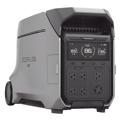 Estación de Energía Portátil / 3600 Wh LFP / 5 Salidas AC 3600 W (7200 W Pico) / 2 USB-C 100 W / Carga Solar 1600 W / Wi-Fi y Bluetooth