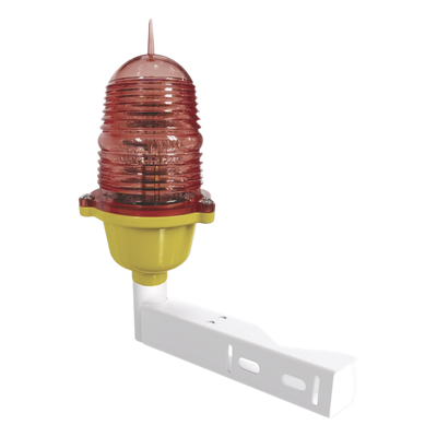 Luz de Obstrucción LED / Color Rojo / Luz Fija / 32 cd / IP66 / 75-220 Vca / 3W