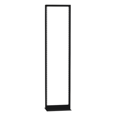 Rack 2 Postes / 45 UR / 19″ EIA-310D / Carga 460 kg / Base L Anclaje a Piso / Acero Calibre 11 y 14
