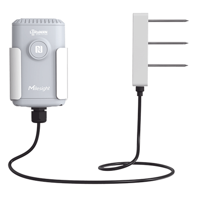Sensor IoT de Suelo LoRaWAN / Humedad, Temperatura y Conductividad / Sonda FDR / Autonomía 10 Años / NFC / IP67