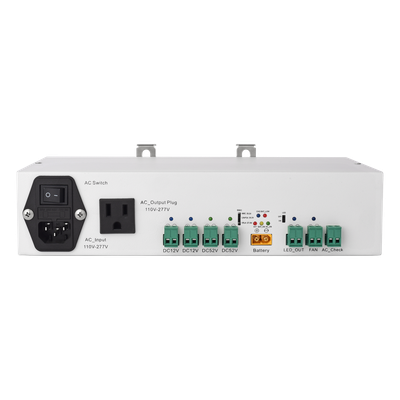 Fuente de Alimentación Dual / 52V 3A + 12V 5A / Respaldo Batería / Riel DIN / Protecciones Sobrecarga-Cortocircuito / -10°C a 60°C (14°F a 140°F)