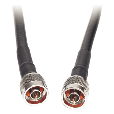 Cable Coaxial Conectorizado / 30 m (98.4 ft) / N Macho en Ambos Extremos / LMR400 Equivalente / Blindaje >90 dB / 50 Ohm