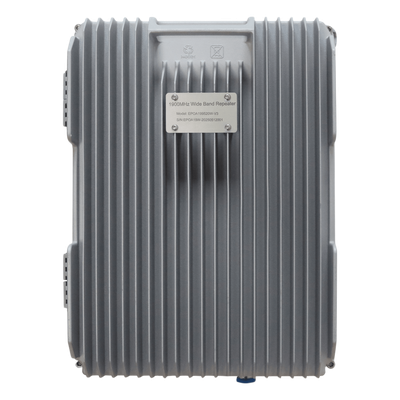 Amplificador de Señal Celular / 20 Watts / Banda 2 1900 MHz / Cobertura 5 km (3.1 mi) / Multioperador / IP65 / Protección Autoexcitación