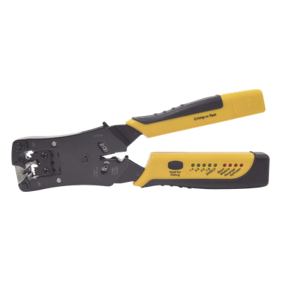 Pinza Pelacables/ Probador UTP-STP/ Cat 3-5-6/ RJ45-RJ11-RJ22/ 0.38 x 0.95 pies