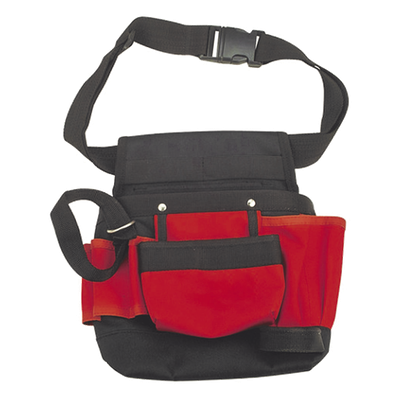 Bolsa de Herramienta para Cintura / 5 Compartimientos / 21×11.5×3.4 cm / Poliéster / 190 g / Adaptador para Martillo