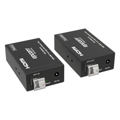 Extensor HDMI sobre Fibra Óptica / 4K2K@60Hz / 4:4:4 / 18 Gbps / Monomodo LC / 10 km (32,808 ft) / HDCP 2.2 / HDR10+ Dolby Vision / Audio 7.1CH
