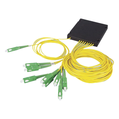 Splitter Óptico PLC / 1:8 / SC/UPC / 1260-1650 nm / -40°C a 85°C / Pigtail 1.0m