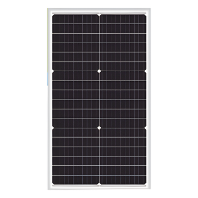 Módulo Solar / 50 W / 12 Vcc / Monocristalino / 36 Celdas Grado A / Vidrio Templado 3.2 mm