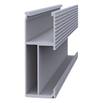 Riel de Montaje Fotovoltaico / Aluminio Anodizado / Longitud 4050 mm (13.3 ft) / Módulos Fotovoltaicos / Diseño Versátil