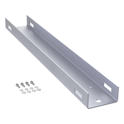 Montaje de Poste / Aluminio Anticorrosión / 1200 mm (3.94 ft) / 25 UR / Rack 19 in / Color Negro