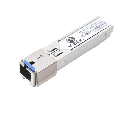 Módulo SFP EPON / PX20++++ / 1.25 Gbps Simétrico / Alcance 20 km (65,616 ft) / Potencia Óptica +9 a +13 dBm / SC/UPC / Longitud de Onda TX 1490nm RX 1310nm
