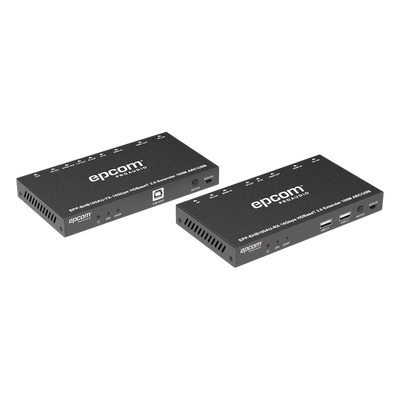 Extensor HDMI HDBaseT / 4K2K@60Hz / HDR 4:4:4 / 18 Gbps / Alcance 100 m (328 ft) / USB KVM / IR Bidireccional / PoC / HDCP 2.2