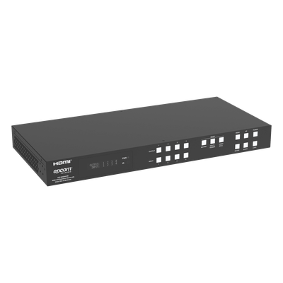 Switch Matrix HDMI / 4×4 / 18 Gbps / 4K@60Hz / HDCP 2.2 / TCP-IP y RS-232 / Audio LPCM y Dolby True HD / Conectores Phoenix