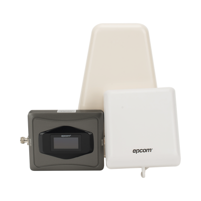 Amplificador Celular 4G / Triple Banda 850/1900/2100 MHz / Ganancia 68 dBm / Cobertura 600 m² / Kit Completo con Antenas y Cables