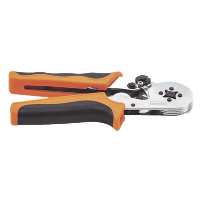 Pinza para Prensado / 26-10 AWG / 0.25-6.0 mm² / Casquillo Cuadrado / Trinquete Ergonómico / 175x75x20 mm / 0.57 ft x 0.25 ft x 0.07 ft
