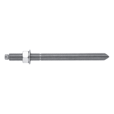 Espárrago Químico / Acero Galvanizado M10 / Longitud 130 mm / Rosca 90 mm / Resistencia 5.8 / Anticorrosión