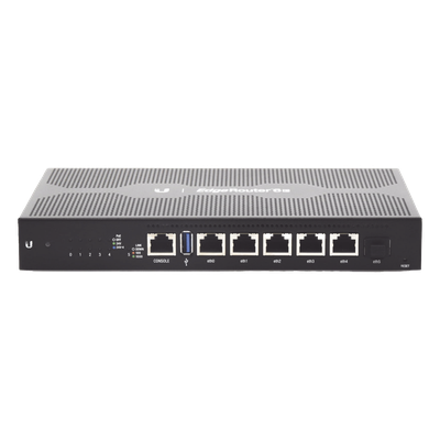 Router Edge / 6 Puertos Gigabit / 1 SFP / PoE 24V Pasivo / 6 Gbps / 4-Core 1 GHz