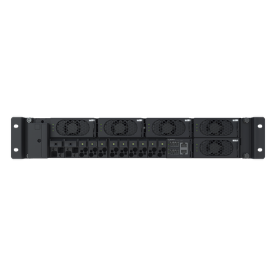 Rectificador de Telecomunicaciones / -48 VDC 200A / Entrada 220/380 VAC Trifásica / Eficiencia >96% / 2U Rack 19 pulgadas / Hot-Swap / RS485