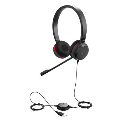 Auricular Profesional UC / Conectividad Dual USB y 3.5 mm / Micrófono con Cancelación de Ruido / Controlador en Cable con LED / Plug and Play