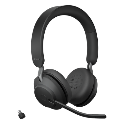 Auricular Estéreo Inalámbrico / 37 Horas Autonomía / Cancelación Activa de Ruido / Busylight Omnidireccional / Dongle USB-C / 3 Micrófonos MEMS
