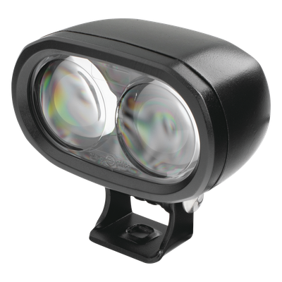 Luz LED de Advertencia Peatonal / Punto Azul Proyectado / 12-80 VCC / IP67 / Aluminio y Policarbonato / 4.7 x 4.1 x 2.6 in