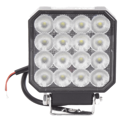 Luz de Trabajo LED / 16 LEDs / 1655 Lúmenes / 12-24 VCD / Carcasa de Aluminio / Lente de Policarbonato