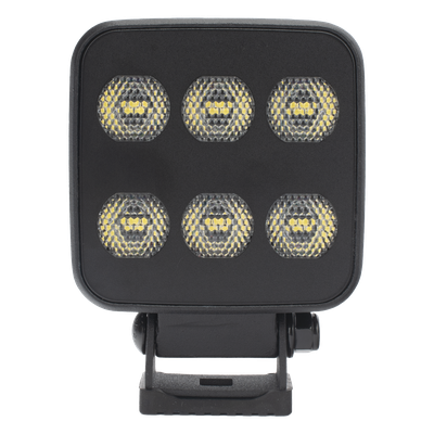 Luz de Trabajo LED / 6 LEDs / 6552 Lúmenes / 12-24 VCD / 3.6 A / IP Resistente a Impactos / 92 mm x 124 mm x 45 mm