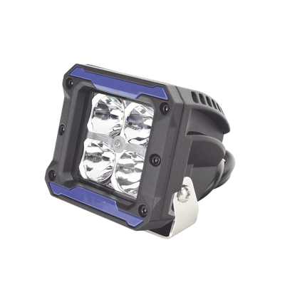 Luz de Trabajo LED / 4950 Lúmenes / 9 LEDs 10W / 12-24 VCD / IP67 / Soporte Articulado Acero Inoxidable