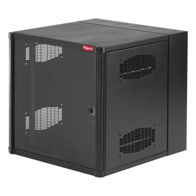 Gabinete de Pared 19″ / 26 UR / Puerta con Ventana de Vidrio Templado / NEMA 12 / Instalación sin Herramientas / 1219 mm (4 ft) Alto
