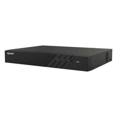DVR Pentahíbrido / 12 Canales Totales / 8 TURBOHD + 4 IP / 5 Megapixel Lite / Audio Bidireccional Coaxitron / Reconocimiento Facial / AcuSense / HDMI Full HD / 1 Bahía HDD 10 TB