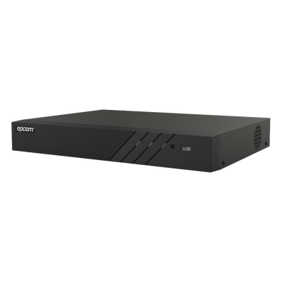 DVR Pentahíbrido / 4 Canales TURBOHD + 2 Canales IP / 8 Megapixel (4K) / Audio Bidireccional por Coaxitron / AcuSense / Reconocimiento Facial / H.265+ / 1 Bahía HDD