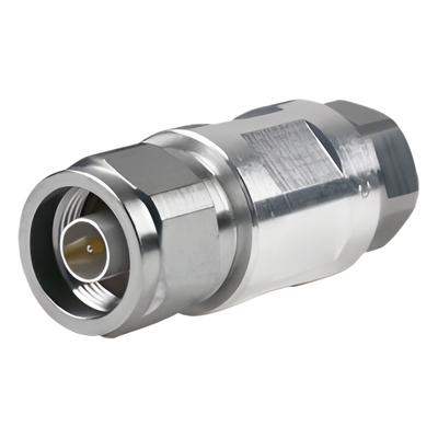 Conector N Macho / 50 Ω / 0–12 GHz / Para cable FSJ4-50B 1/2′ (0.5 m / 1.64 ft)