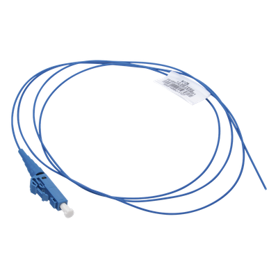 Pigtail de Fibra Óptica / LC Simplex / Monomodo OS2 9/125 / 900μm / 2 Metros (6.56 Pies) / OFNR LSZH / Azul