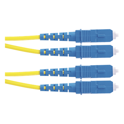 Jumper de Fibra Óptica Monomodo / OS2 9/125 / SC-SC Duplex / OFNR Riser / LSZH / 5 m (16.40 pies) / Amarillo