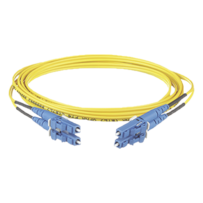 Jumper de Fibra Óptica / Monomodo OS2 9/125 / LC-LC Duplex / OFNR Riser / 7 m (22.97 ft) / Amarillo