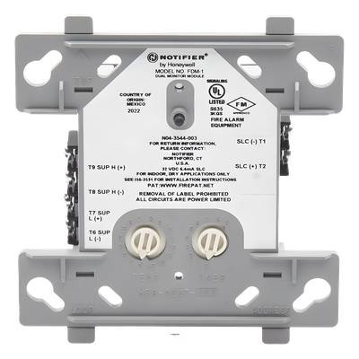 Módulo Monitor Dual Direccionable / 2 Circuitos IDC Clase B / Autoasignación Consecutiva / Alimentación por Lazo SLC