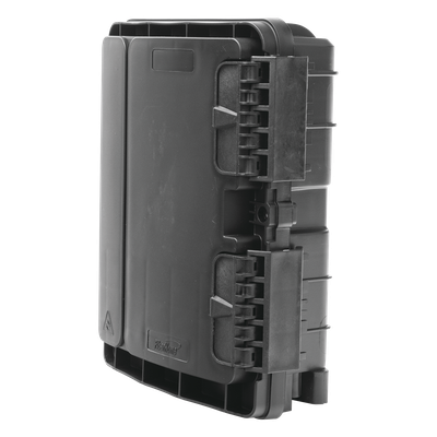 Cierre de Empalme para Fibra Óptica / 20 Fusiones / IP65 / 8 Acopladores SC/APC / Splitter 1×8 / Exterior / Poste