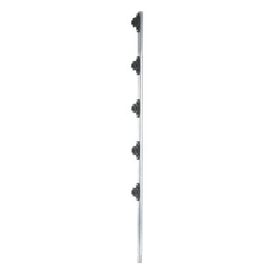 Poste de cerco eléctrico / 1.2 m (3.9 ft) / Acero galvanizado G60 / 5 aisladores de paso / 18 kV dieléctrico