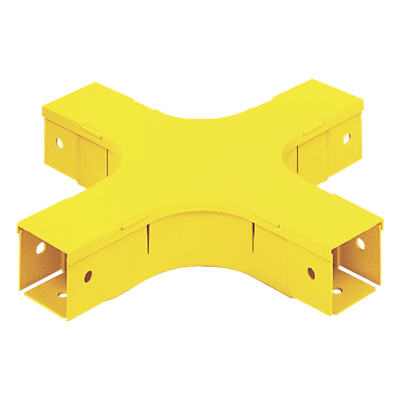 Accesorio de Canalización / 4 Vías Horizontal / 90° / Radio de Curvatura 50.8 mm (2 pulg) / 308.9 mm (12.2 in) / Amarillo