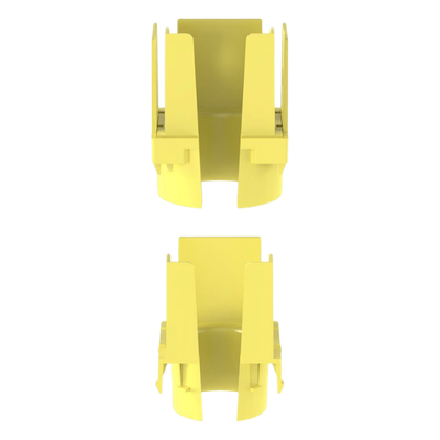 Tapa de Salida para Tubo Corrugado / 1.5 in (38 mm) / Para Canaleta 2×2 FiberRunner™ / ABS / Color Amarillo